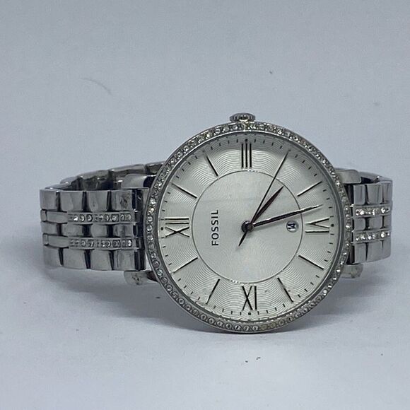 Fossil Jacqueline ES3545 Women's Silver Stainless Steel Analog Dial Watch RQ100 - Picture 7 of 12
